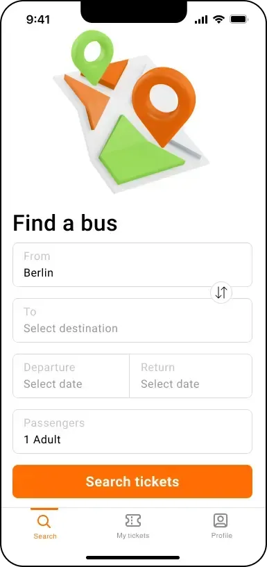 Bus travel application